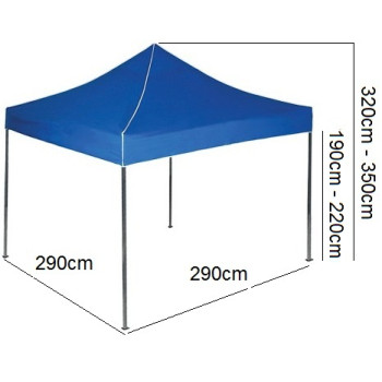 Nůžkový párty stan 3x3 (m) EKSPAND PREMIUM + 3 boky