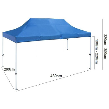 Nůžkový párty stan 3x4,5 (m) EKSPAND + 3 boky