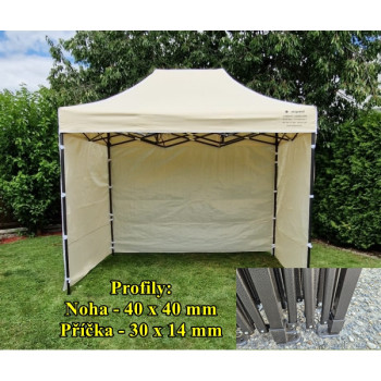Nůžkový párty stan 2x3 (m) EKSPAND PREMIUM + 3 boky